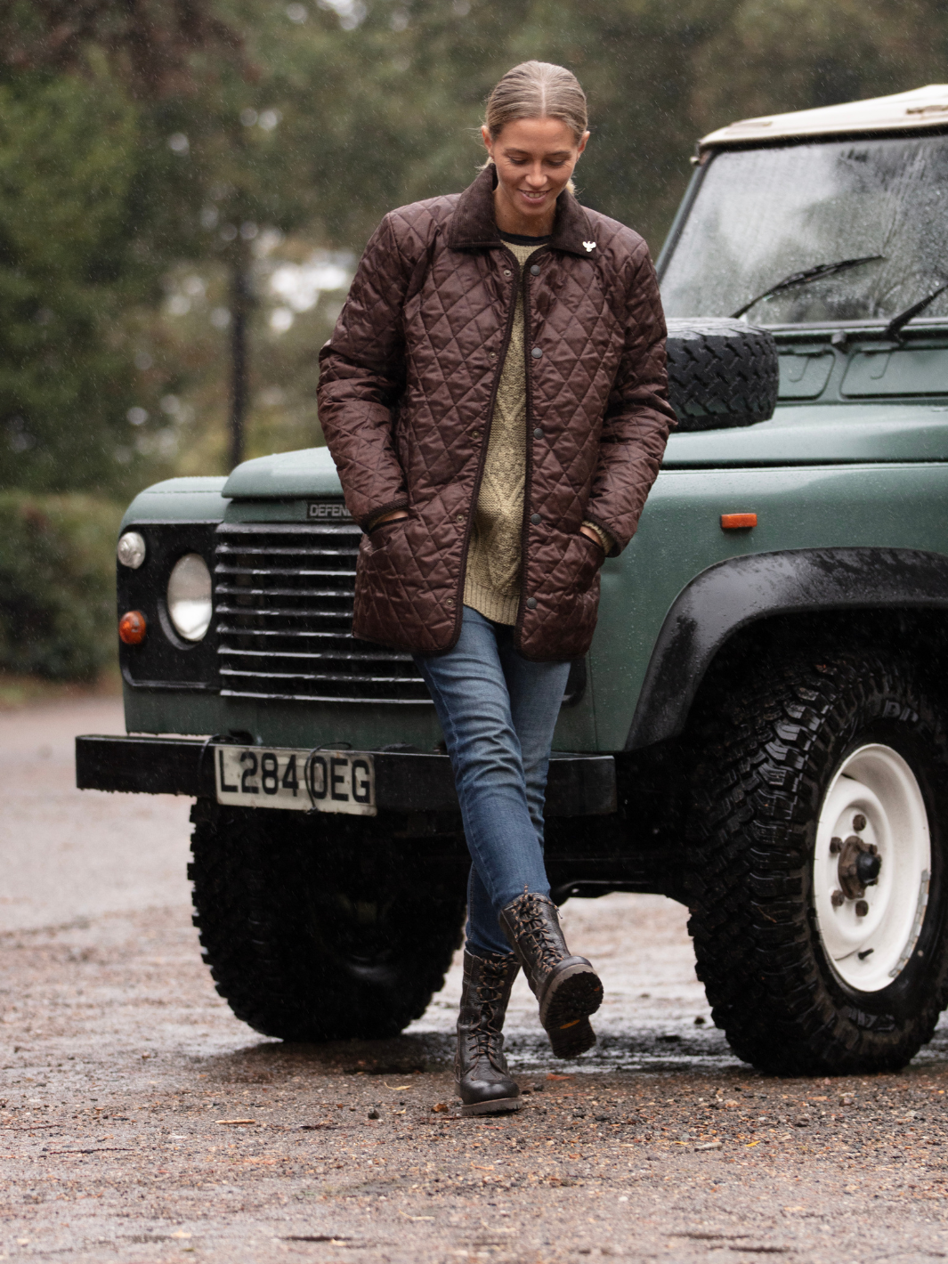 Unisex Paddock Quilt - Brown