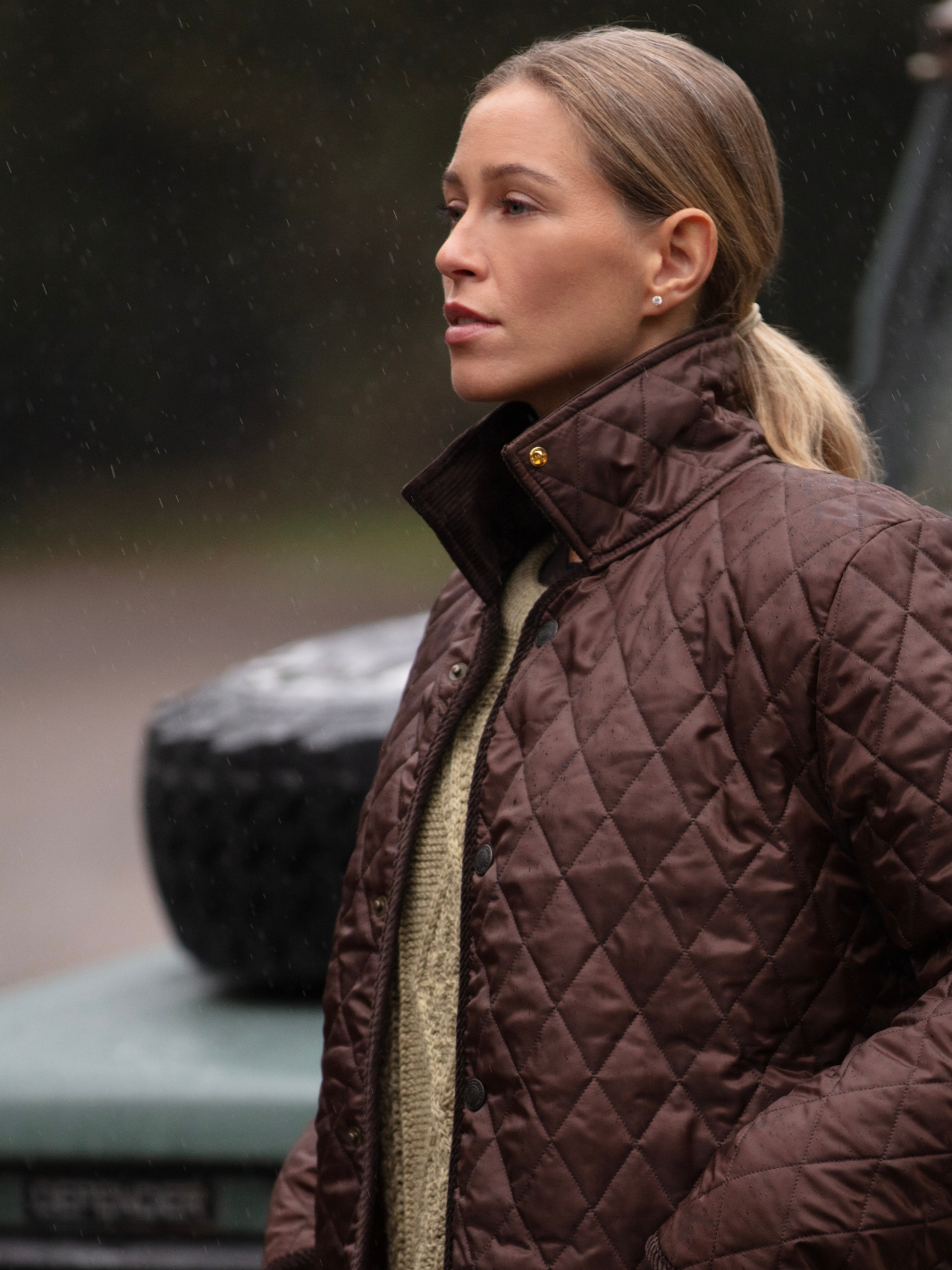 Unisex Paddock Quilt - Brown