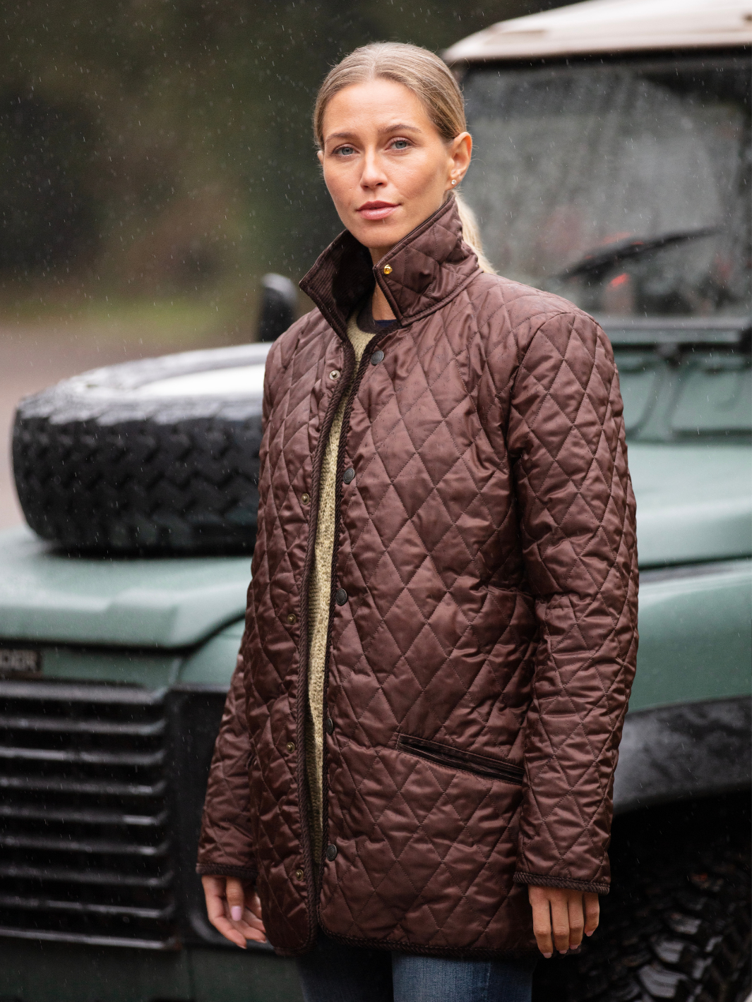 Unisex Paddock Quilt - Brown
