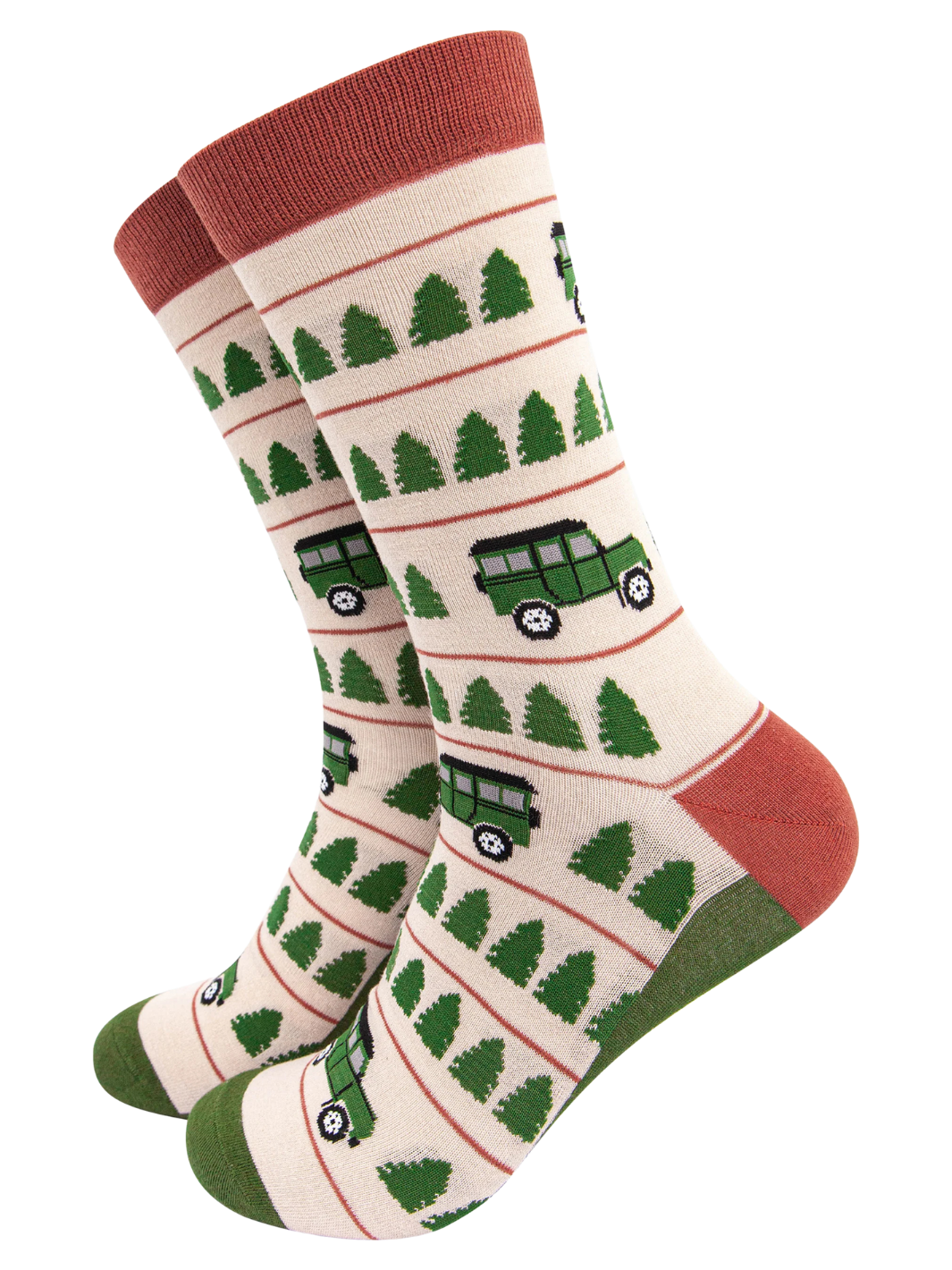 Farm Vehicle Sock | Mens bamboo socks with farm vehicle design
