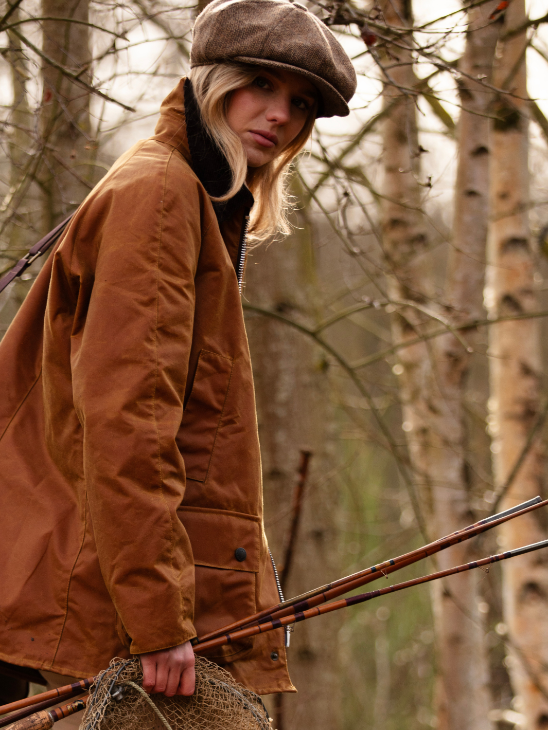 Landowner Bold Wax Walking Jacket - Burnt Sand | Women’s heritage walking jacket crafted from premium British waxed cotton for countryside wear