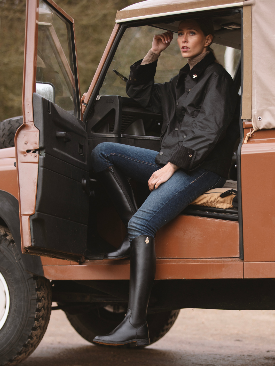 Landowner Crop Wax Jacket - Black