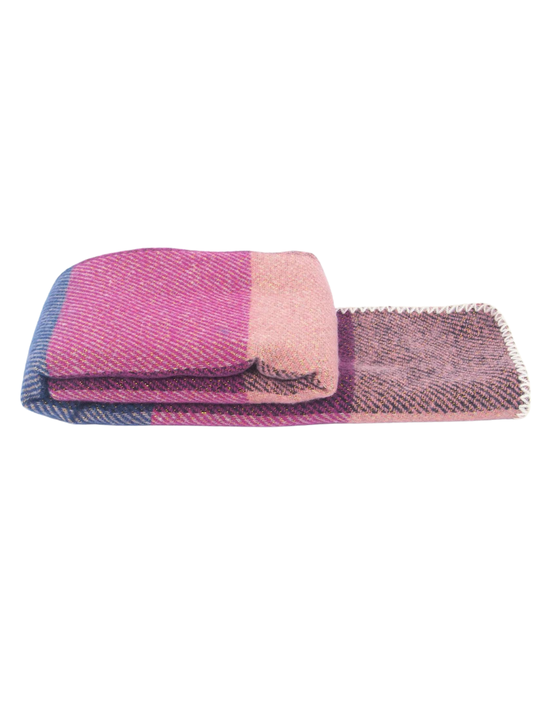 Fuchsia Check Heavyweight Scarf