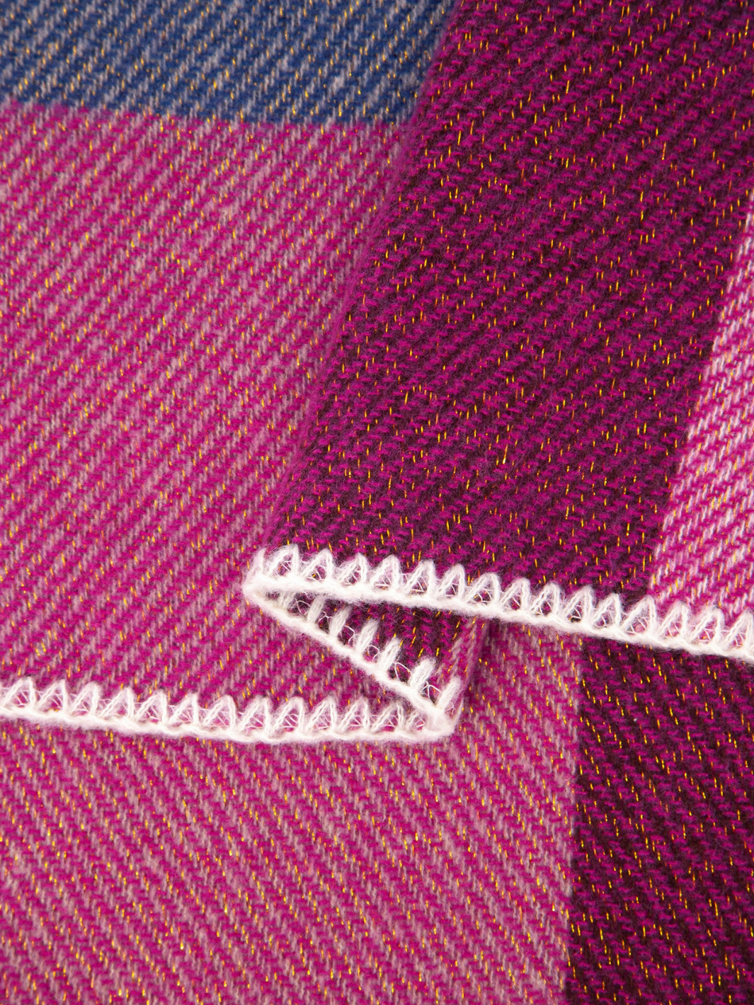 Fuchsia Check Heavyweight Scarf