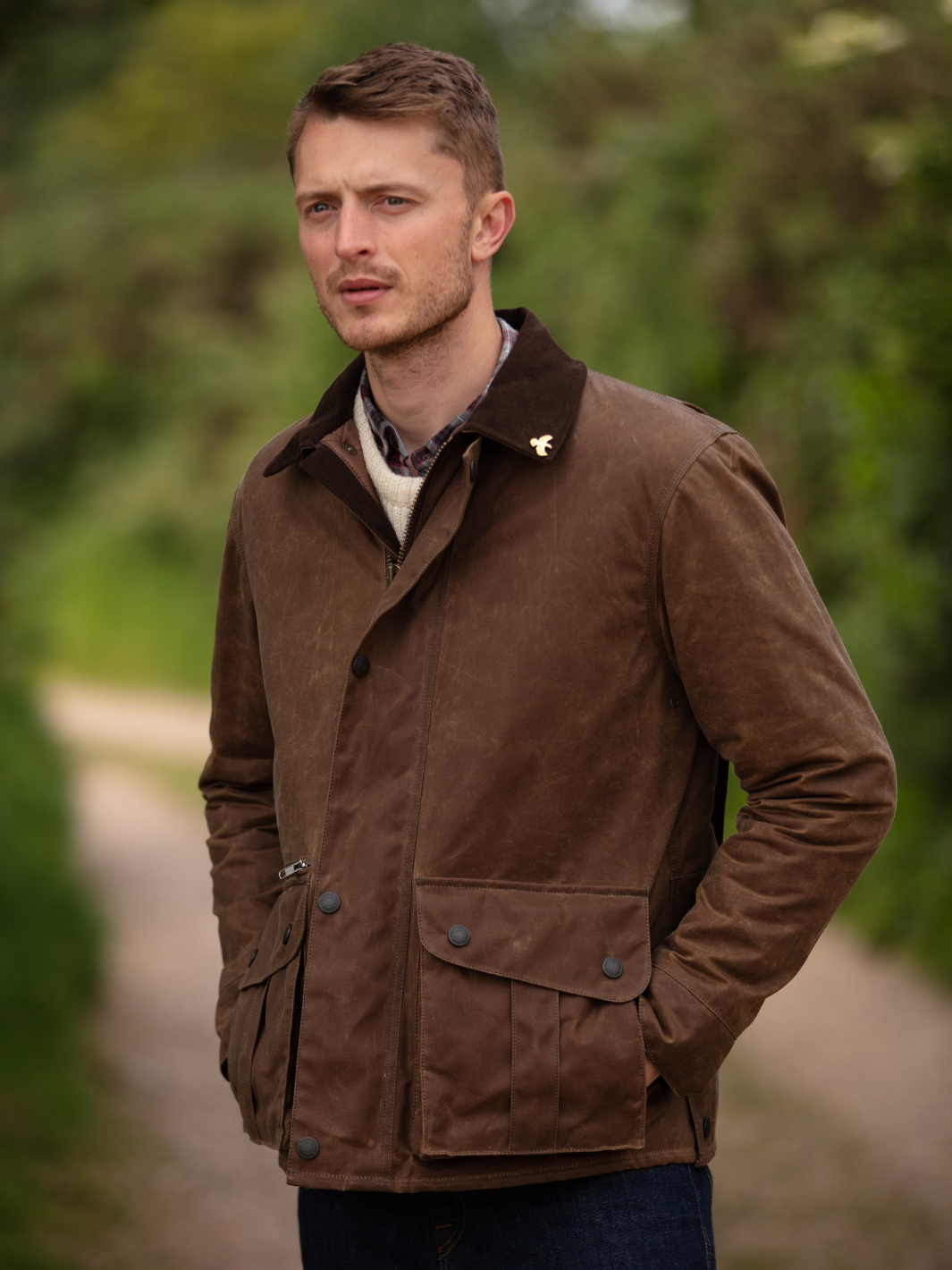 Tan Hinterland Jacket Mens Wax Jackets John Partridge Co