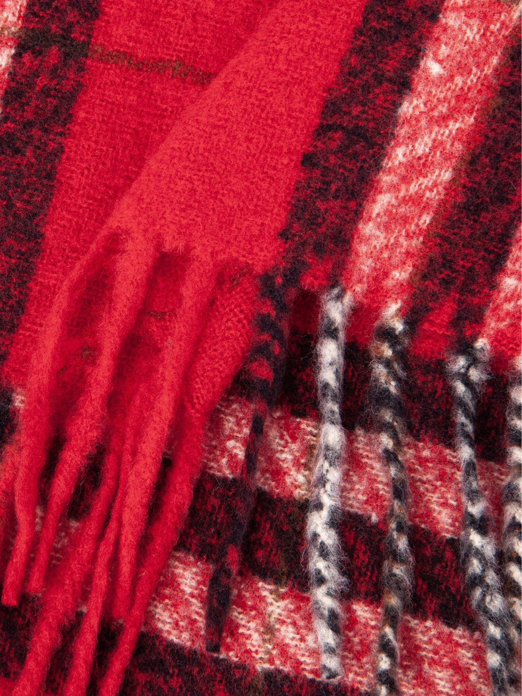 Red Check Heavyweight Scarf