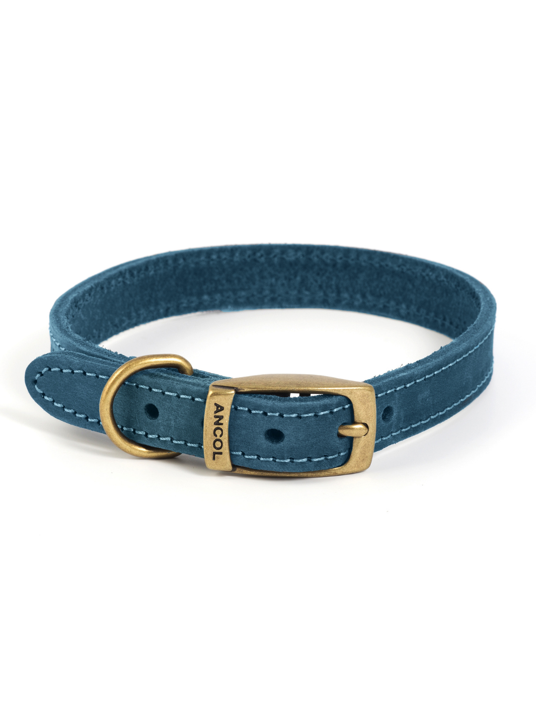 Timberwolf Leather Collar - Blue | By Ancol
