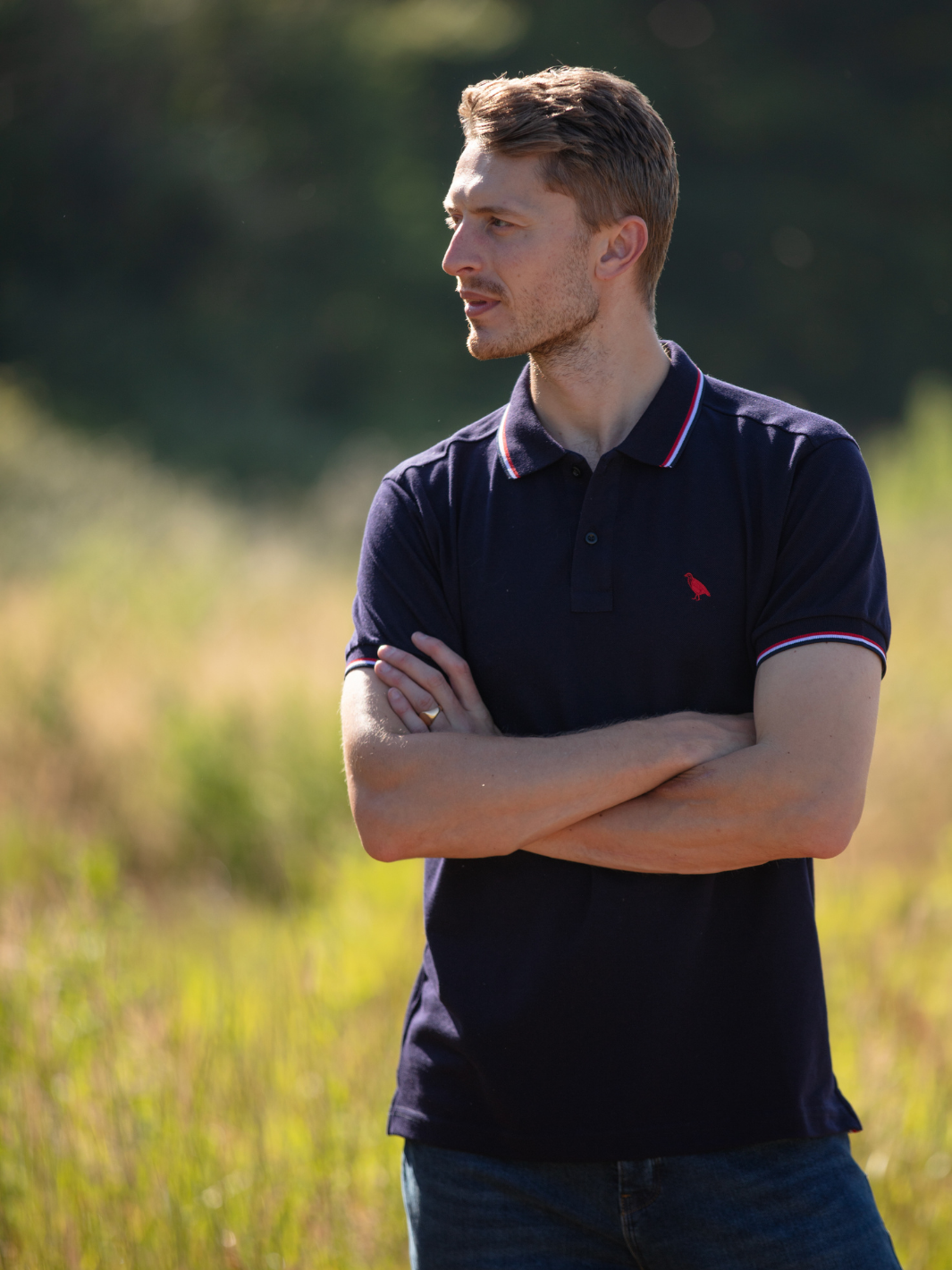 Men's Tipped Cotton Piqué Polo Shirt, crafted from 100% cotton with a textured piqué weave for comfort and breathability. A timeless and versatile piece for any casual wardrobe.