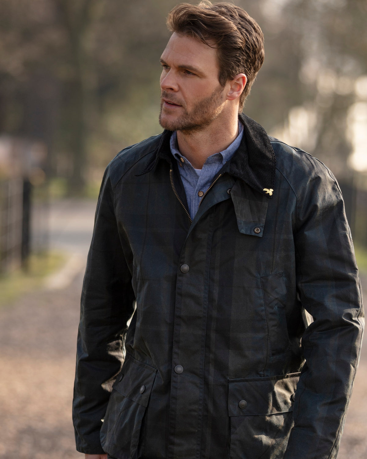 Landowner Wax Walking Jacket - Dundee Check