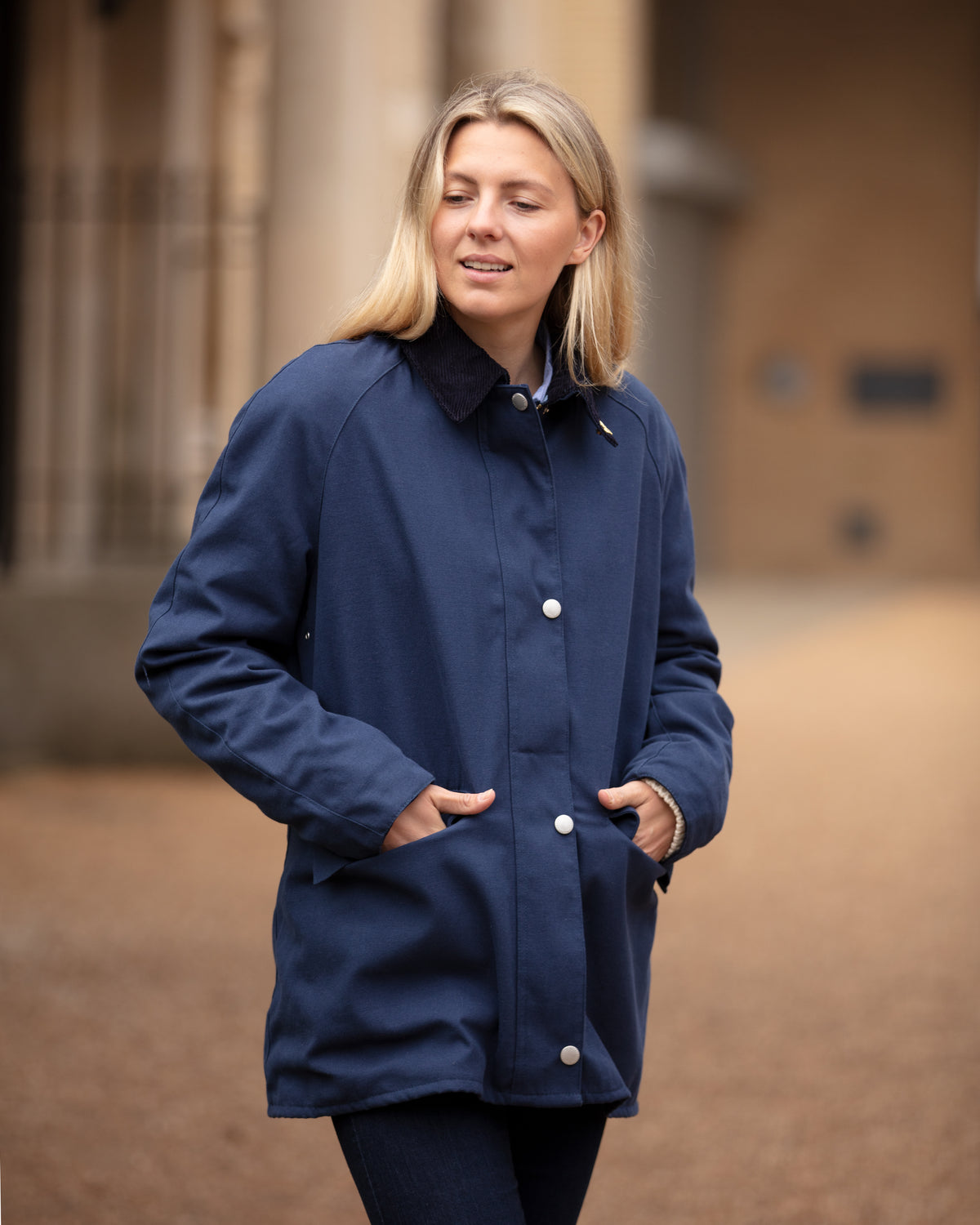 Ladies Landowner Casual Walking Jacket - Navy - John Partridge & Co