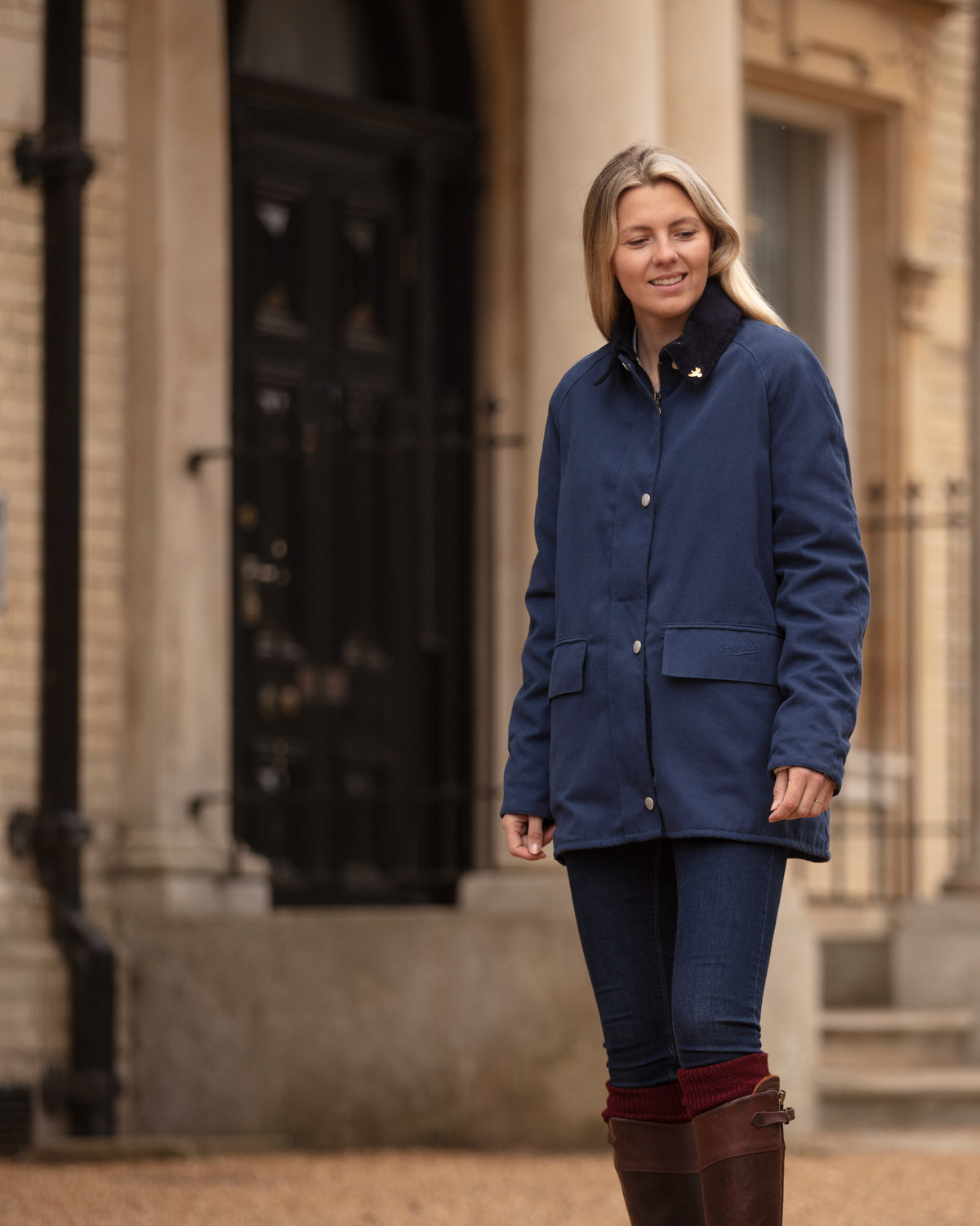 Ladies Landowner Casual Walking Jacket - Navy - John Partridge & Co