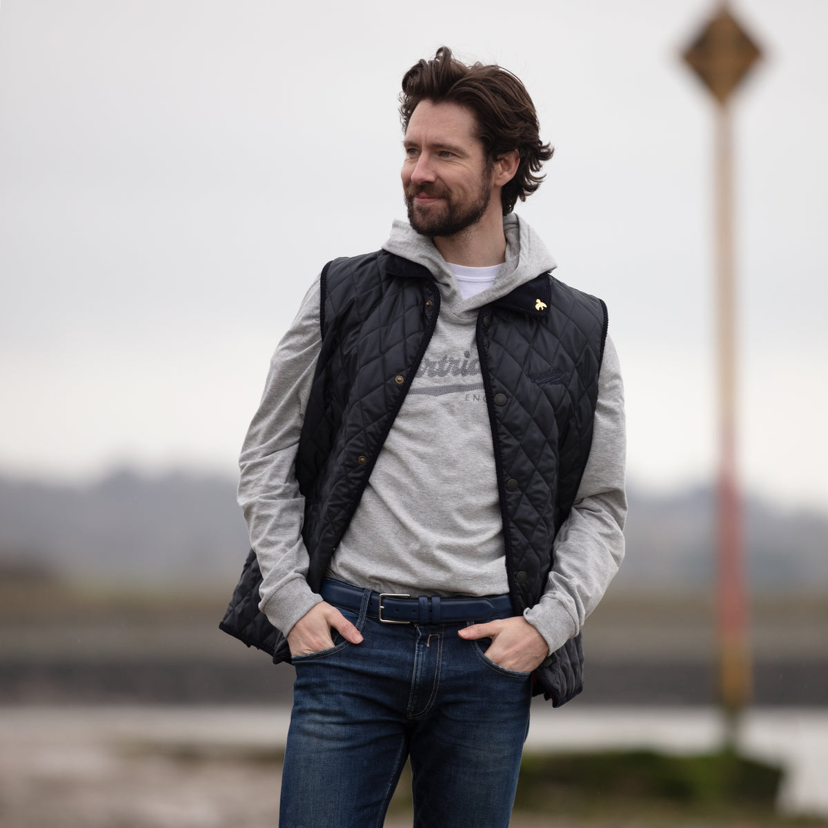 Hooded Sweatshirt - Grey - John Partridge & Co