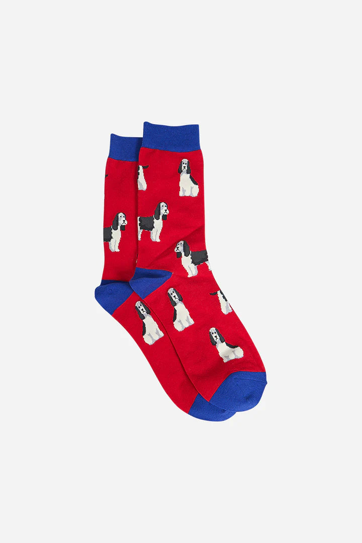 Red Spaniel Bamboo Mix Socks