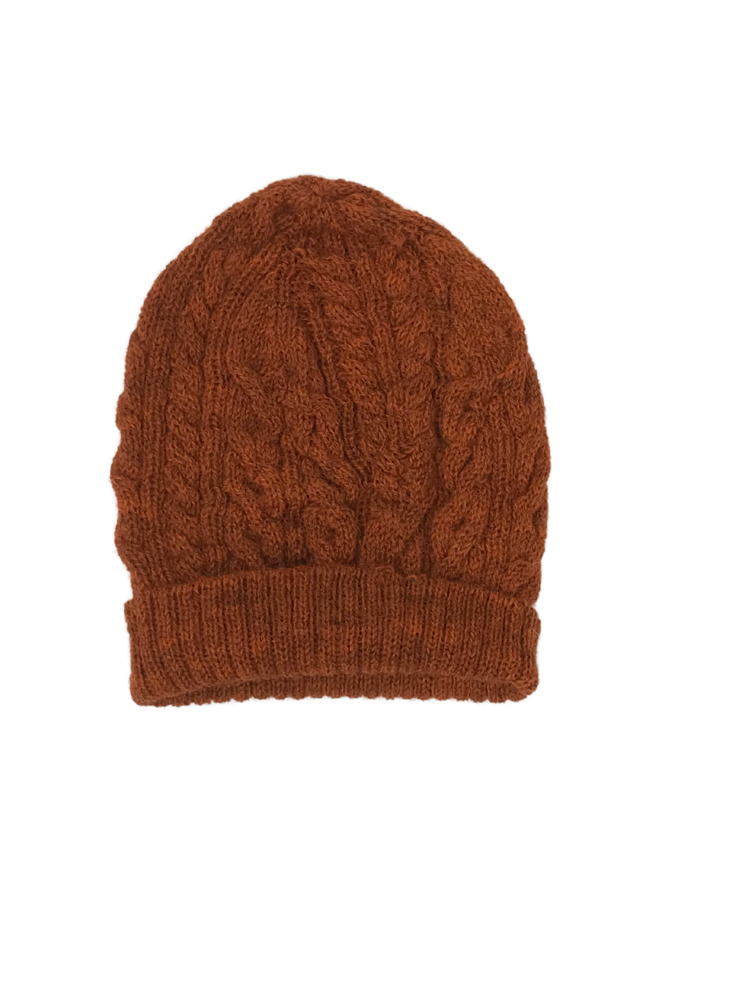 Wool Beanie in Burnt Orange