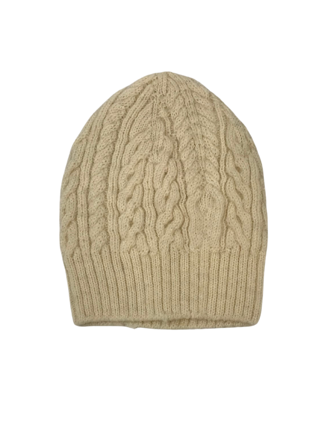 Wool Beanie in Cream
