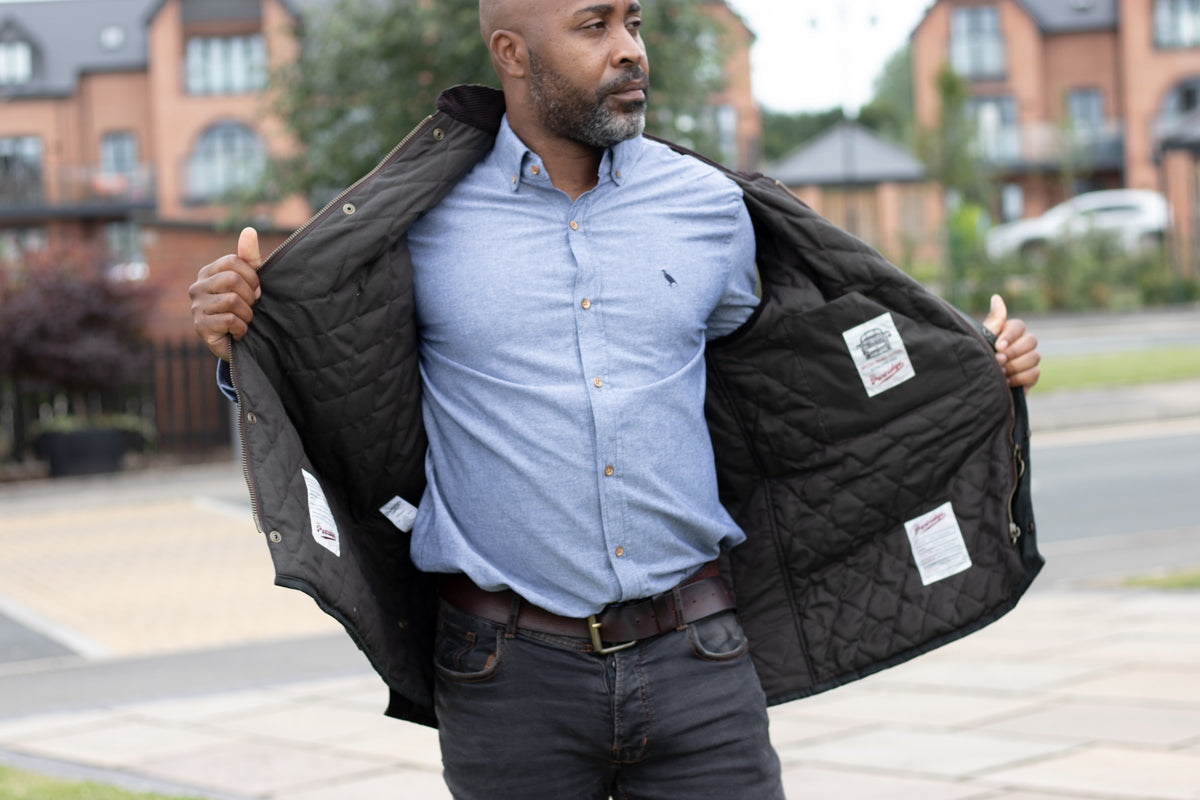 Oakland Wax Gilet - Sage | John Partridge