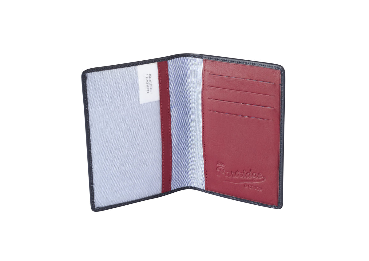 Travel Gift Sets - Sports Leather Navy/Red - John Partridge & Co