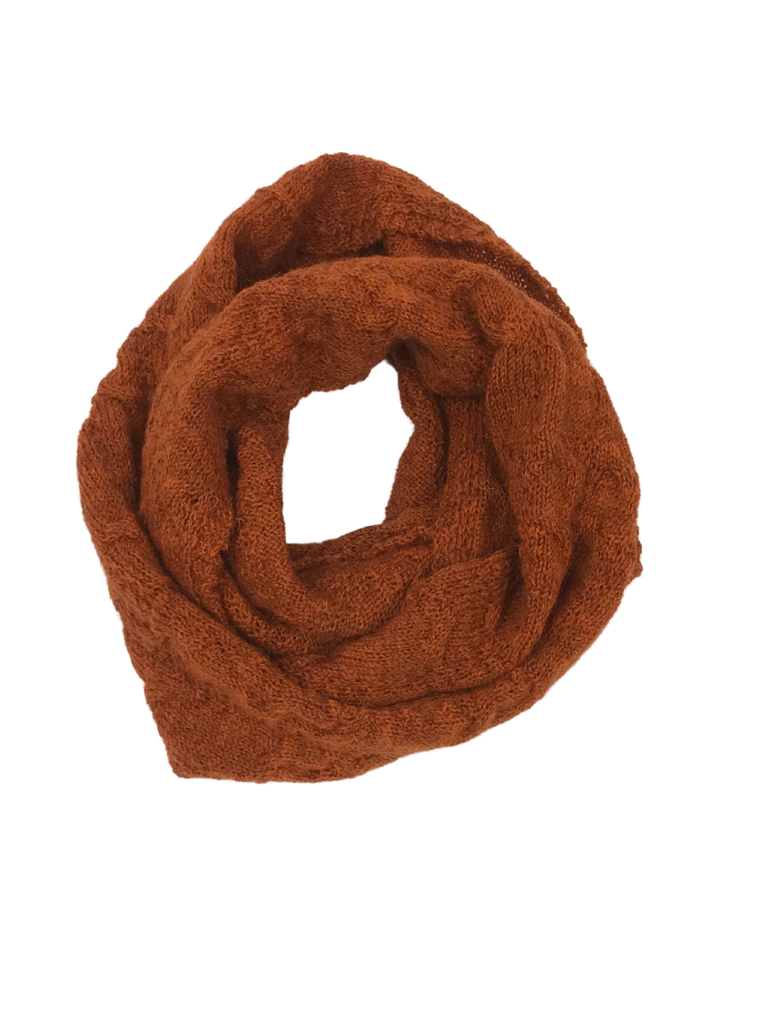 Wool Snood in Burnt Orange