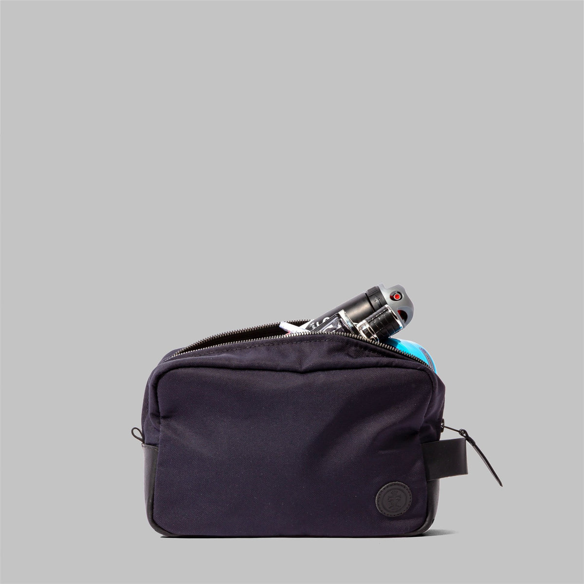 Brindley Navy Nylon Wash Bag - John Partridge & Co