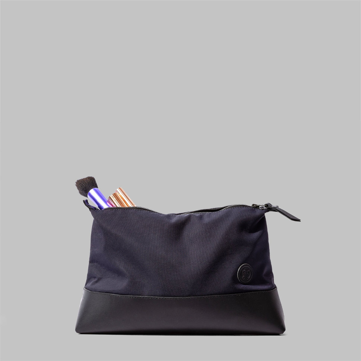 Silverdale Navy Nylon Wash Bag - John Partridge & Co