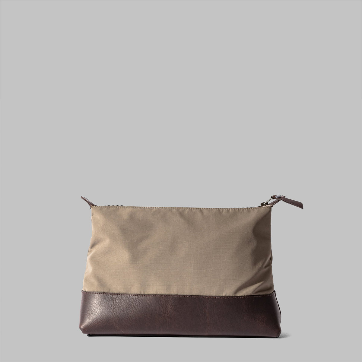 Silverdale Beige Nylon & Leather Wash Bag - John Partridge & Co