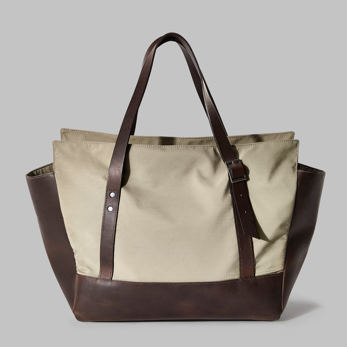 Longton Beige Nylon Large Tote - John Partridge & Co