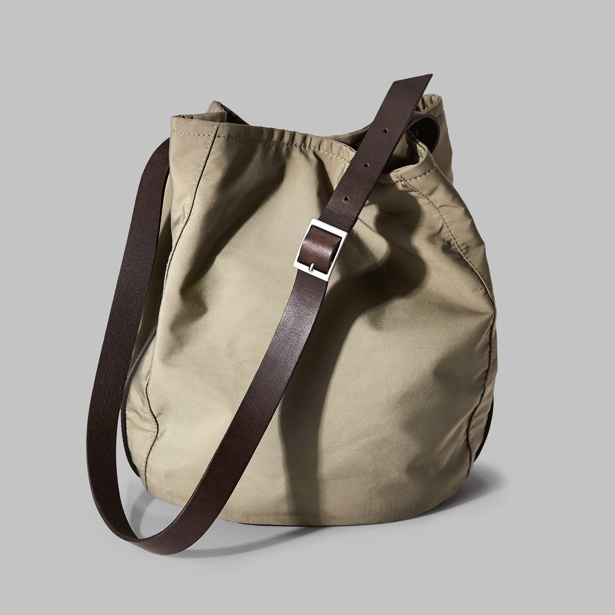 Moseley Beige Nylon Bucket Bag - John Partridge & Co