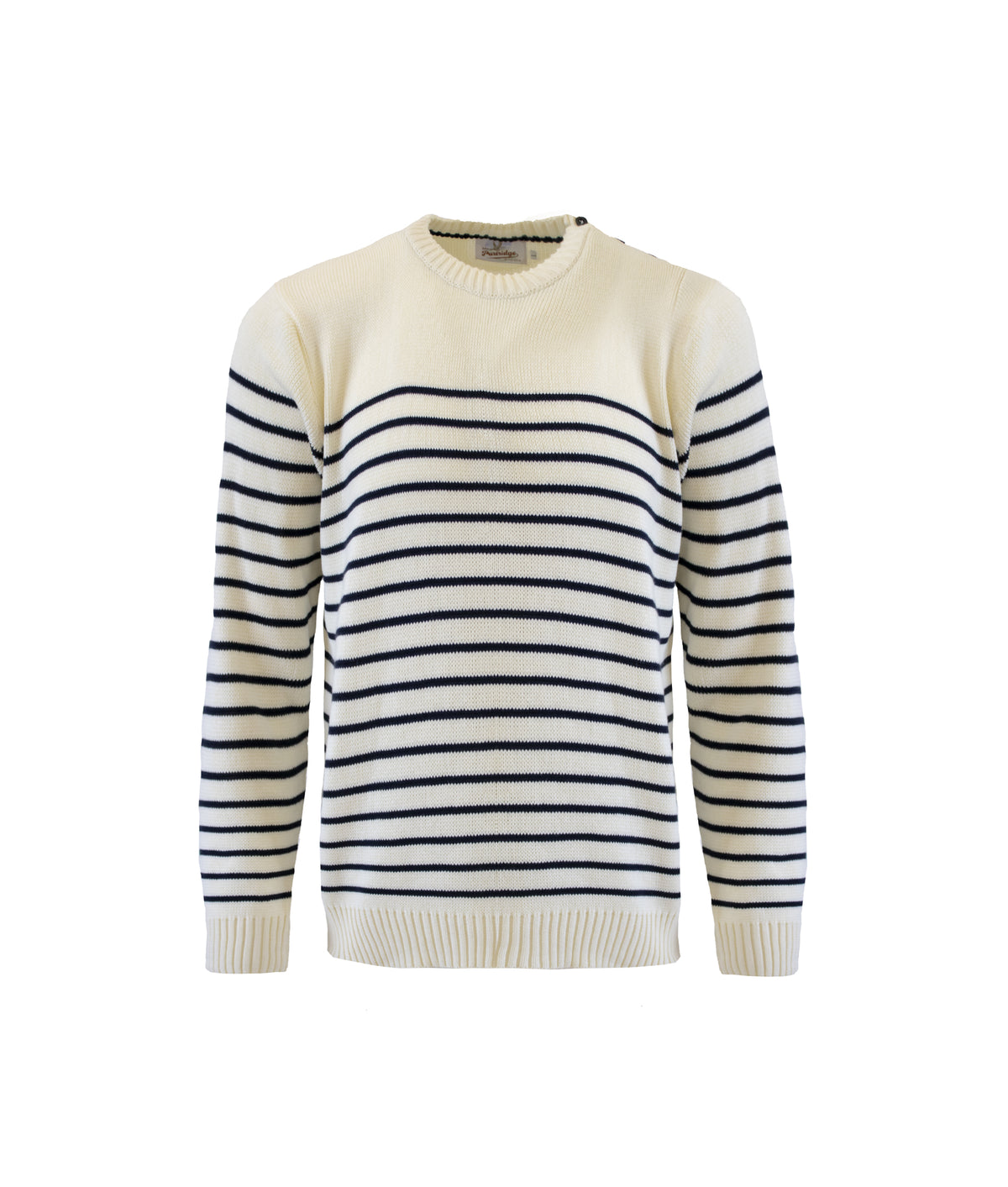 Breton Stripe Sweatshirt - Natural - John Partridge & Co