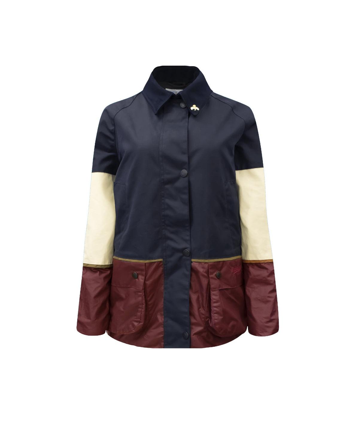 Ladies Landowner Tri-Colour Wax Walking Jacket - Coastal - John Partridge & Co