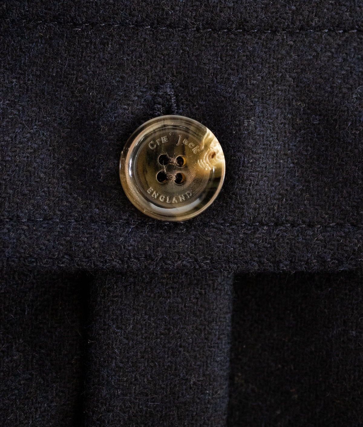 Hank Zip Shacket - Navy | By Cro'Jack - John Partridge & Co