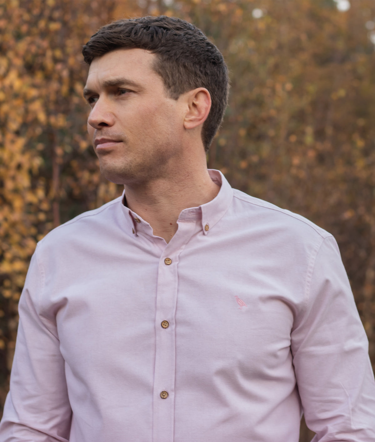 Ridware Chambray Shirt - Light Pink - John Partridge & Co