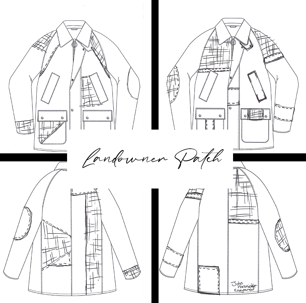 The Landowner Wax Jacket Patch John Partridge & Co