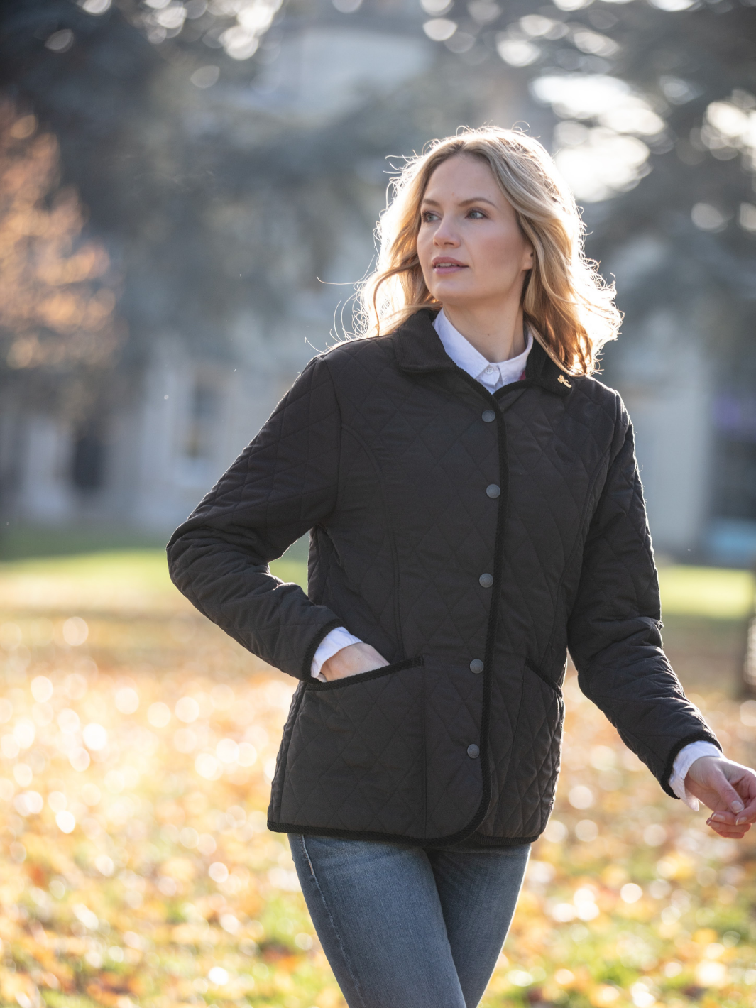 Moorland Quilted Fleece Jacket Black | Women's Diamond Moorland Quilted Fleece Jacket Black | Women's Diamond