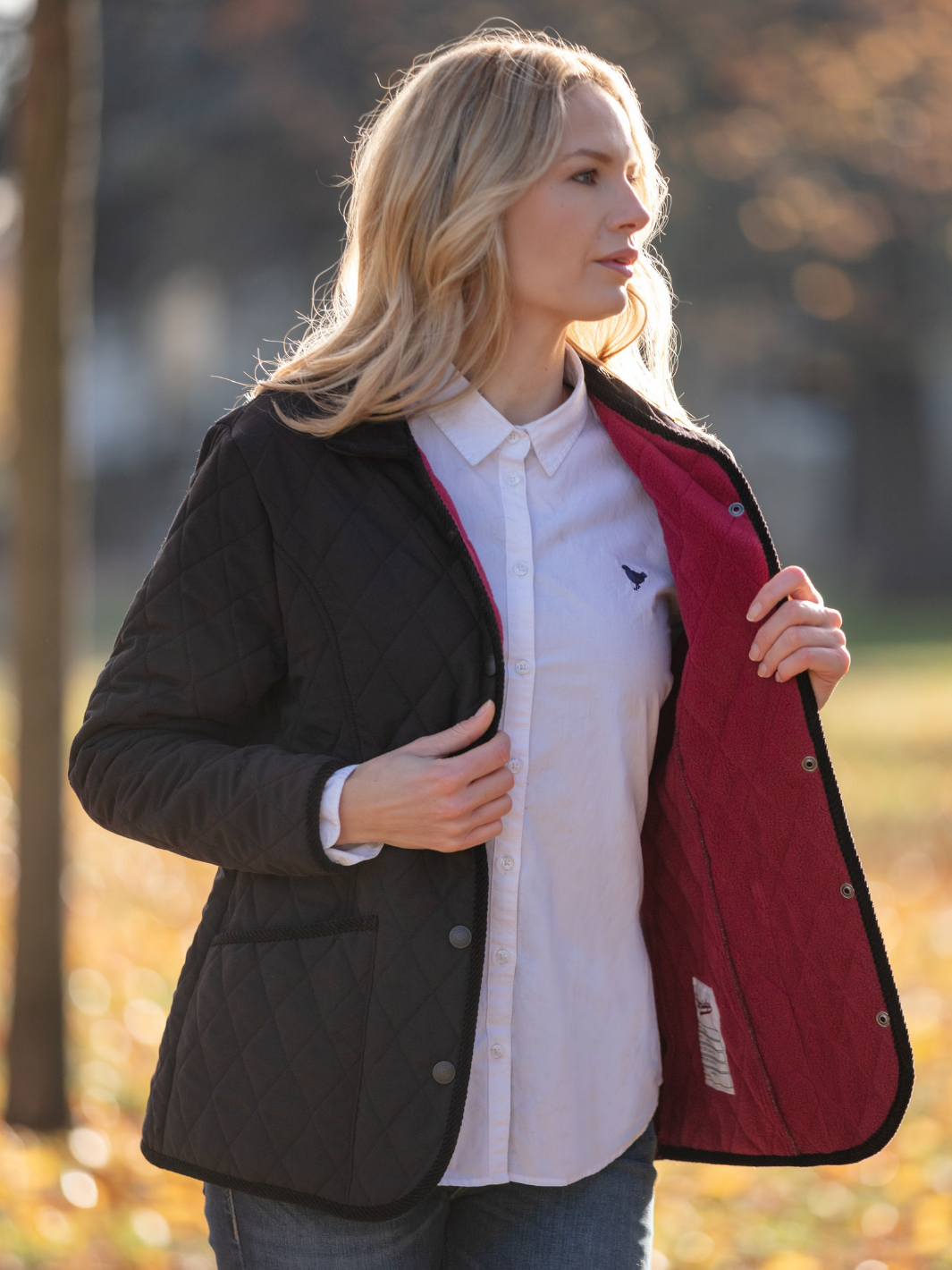 Moorland Quilted Fleece Jacket Black | Ladies Quilted Moorland Quilted Fleece Jacket Black | Ladies Quilted