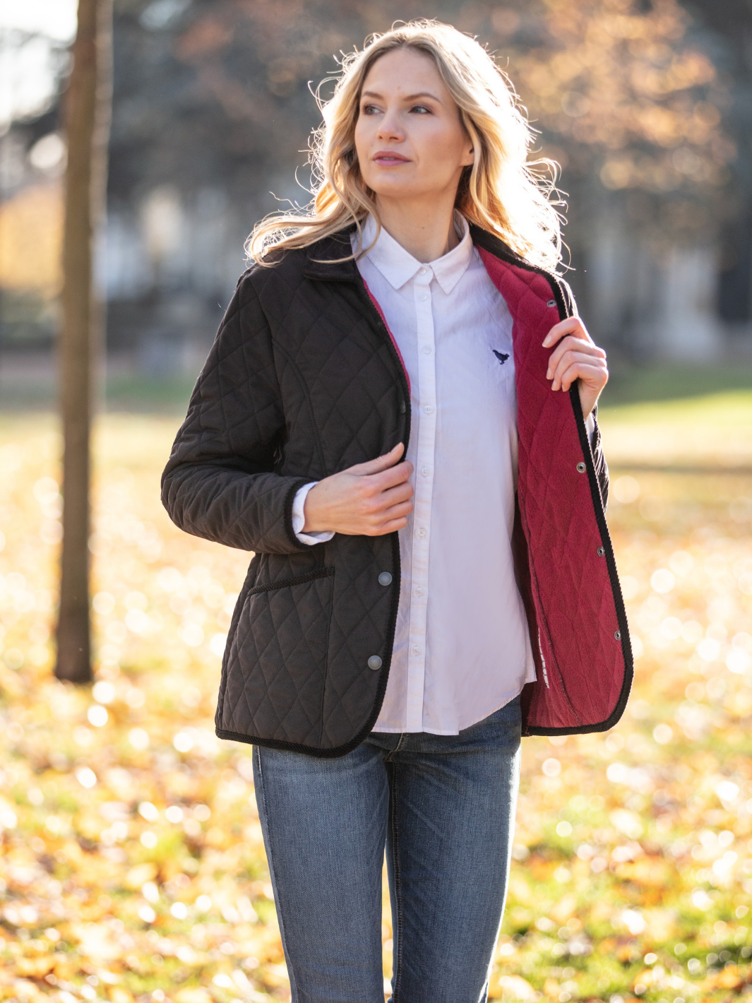 Moorland Quilted Fleece Jacket Black | Women's Diamond Moorland Quilted Fleece Jacket Black | Women's Diamond