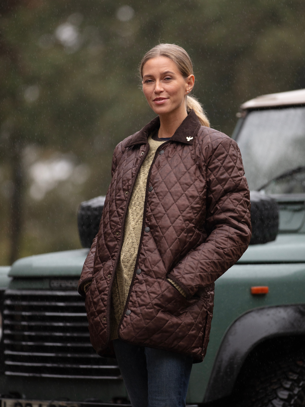 Unisex Paddock Quilt - Brown