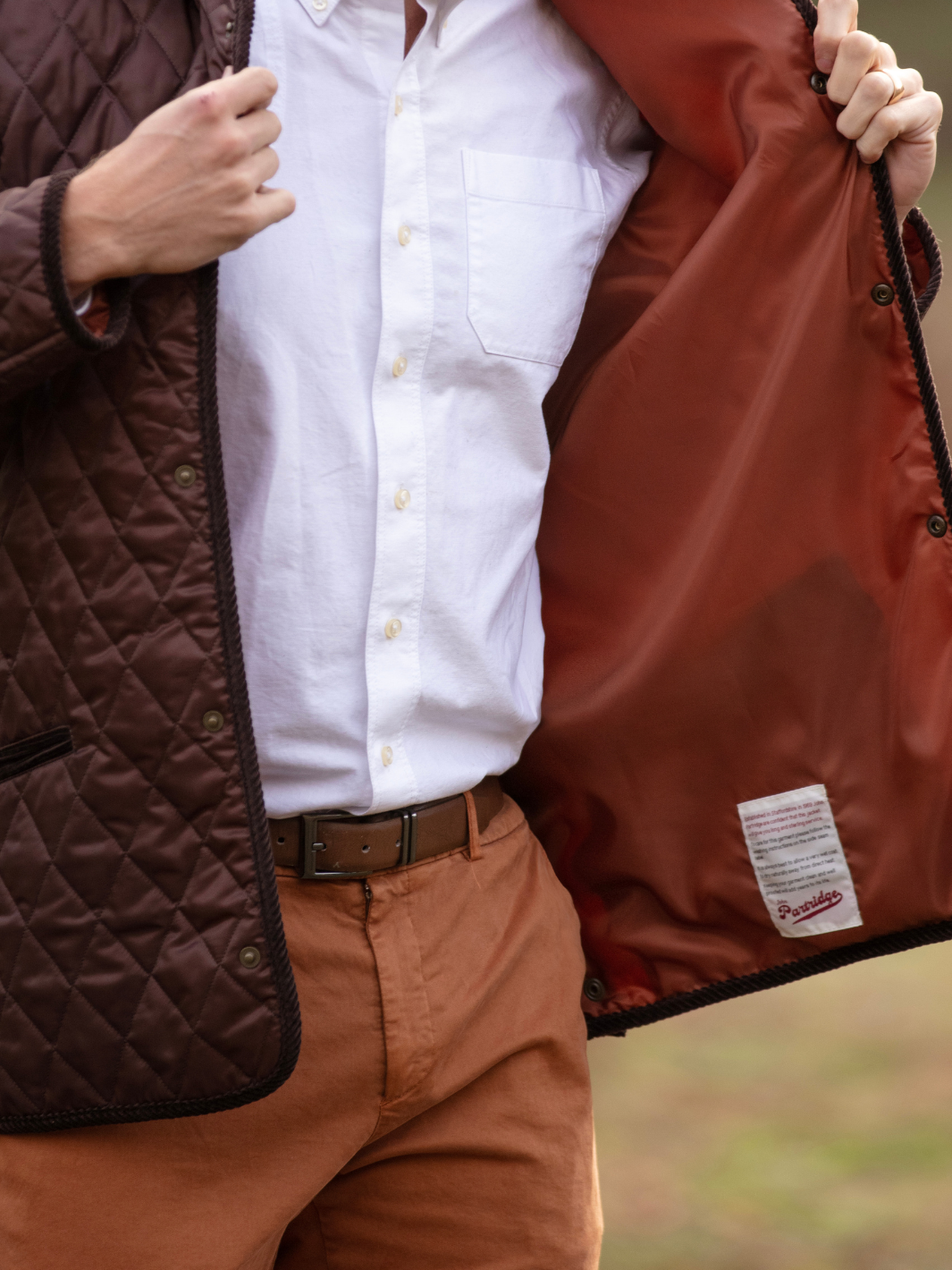 Unisex Paddock Quilt - Brown