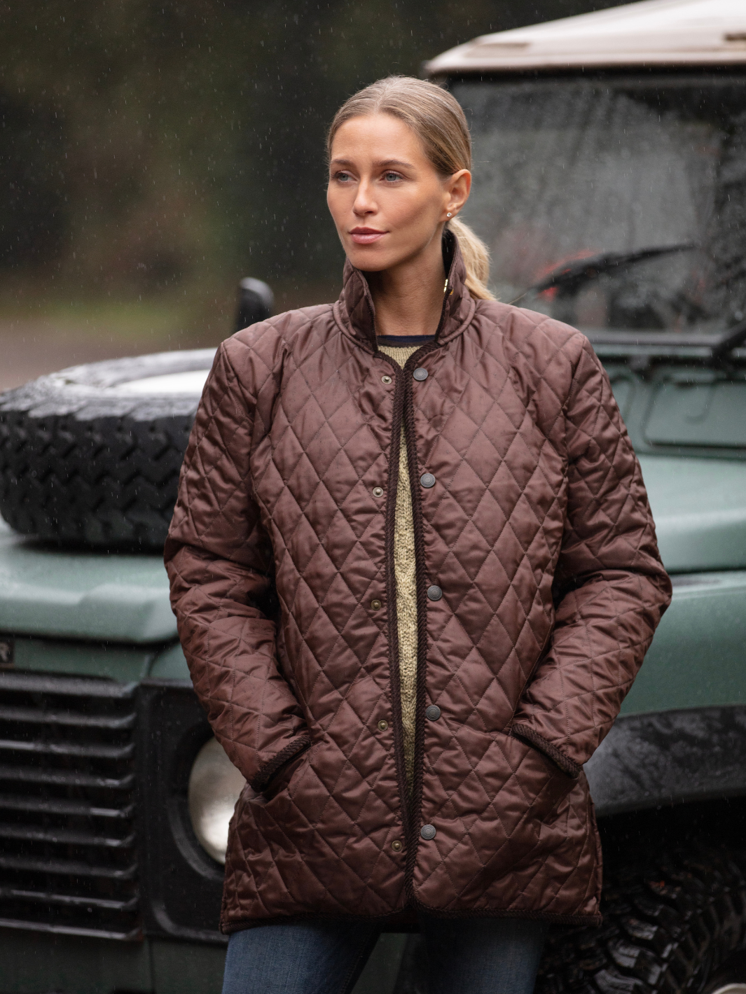 Unisex Paddock Quilt - Brown