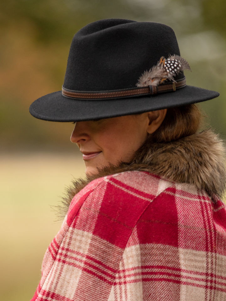 Black Fedora Wool Hat Hats Accessories John Partridge Co