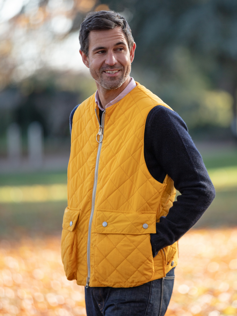 Yellow Padded Vest by John Partridge – John Partridge & Co