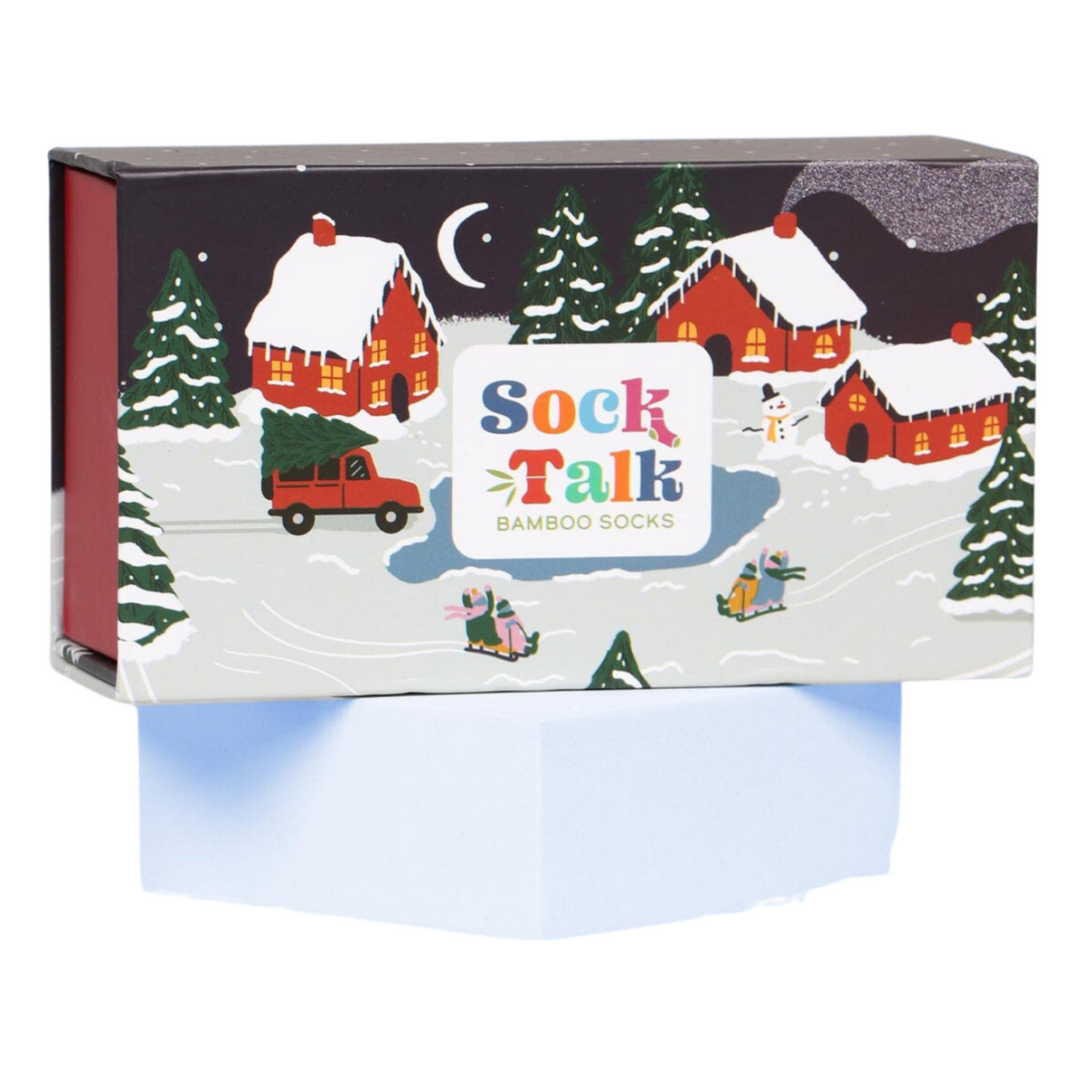 Sock Gift Box - Christmas Village