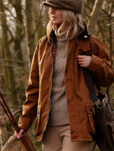 Landowner Bold Wax Walking Jacket - Burnt Sand