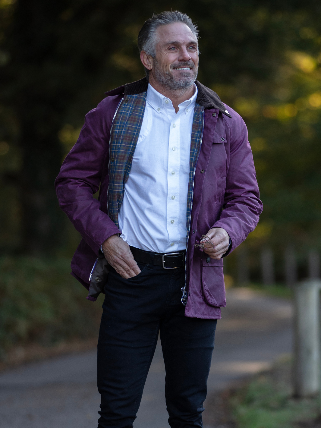 Landowner Bold Wax Walking Jacket - Purple