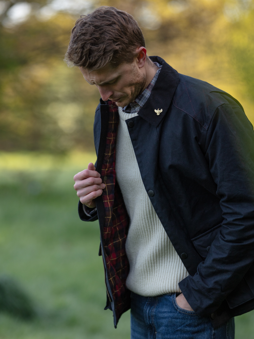 JOHNS × p.b.d WHIPSTITCH JACKET 36 Alex - Whipstitch Twill Boxy Jacket - Black | Manière De Voir USA