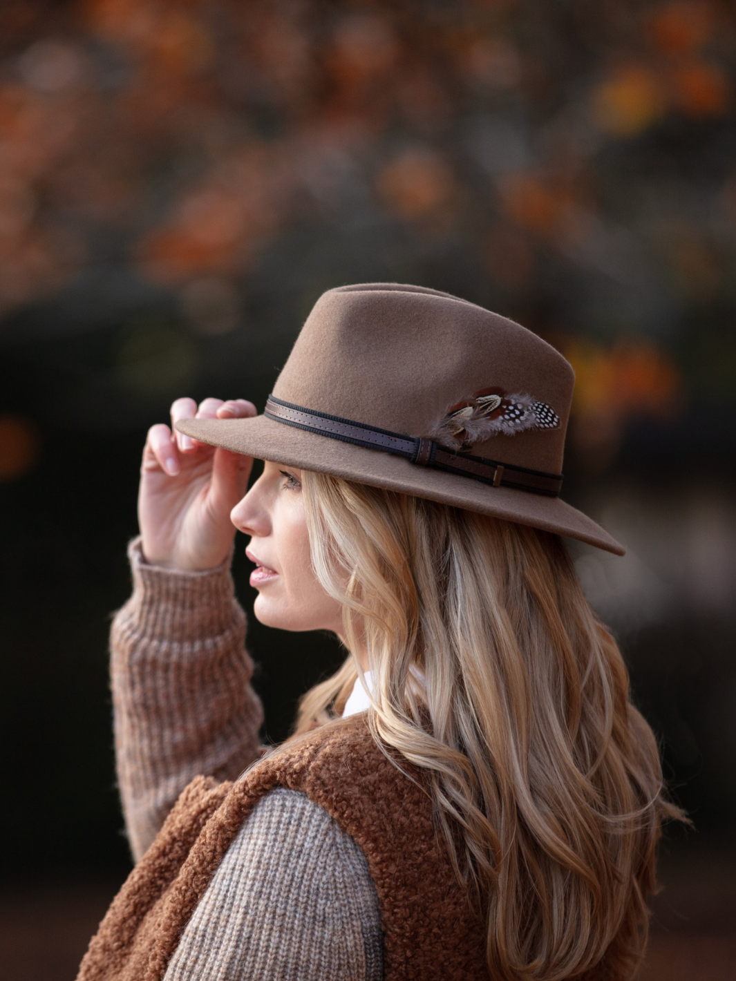 Fedora Wool Hat - Camel