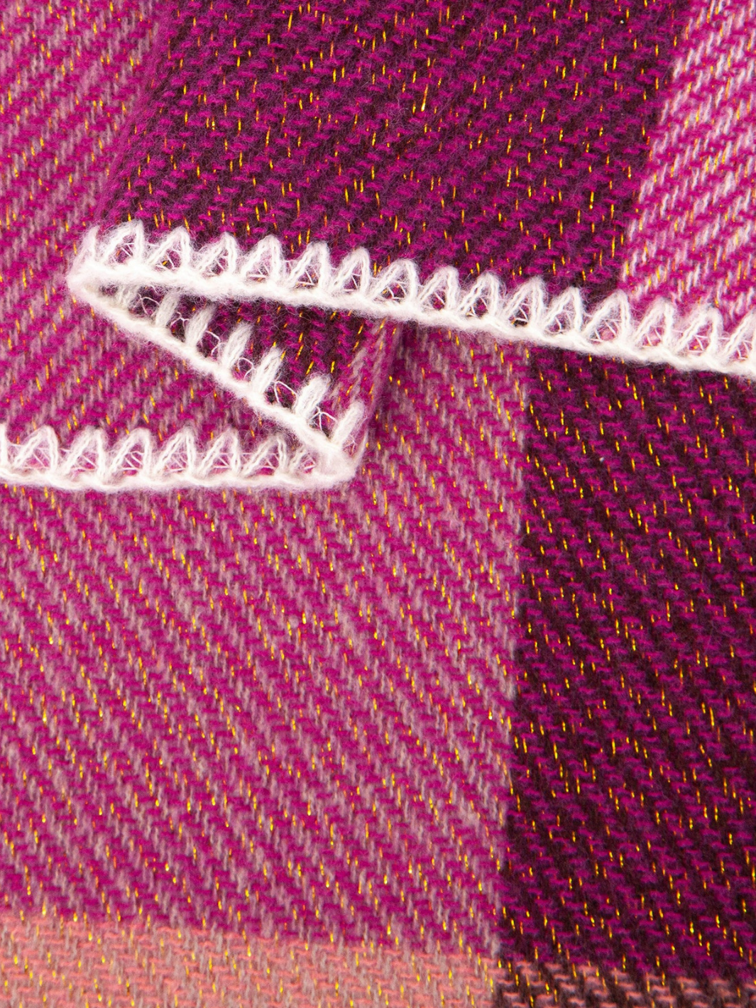 Fuchsia Check Heavyweight Scarf