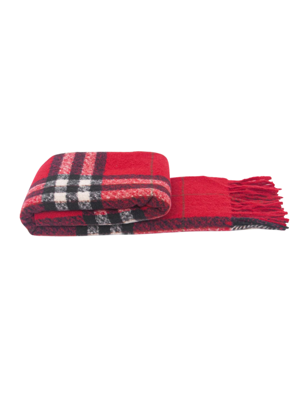 Red Check Heavyweight Scarf