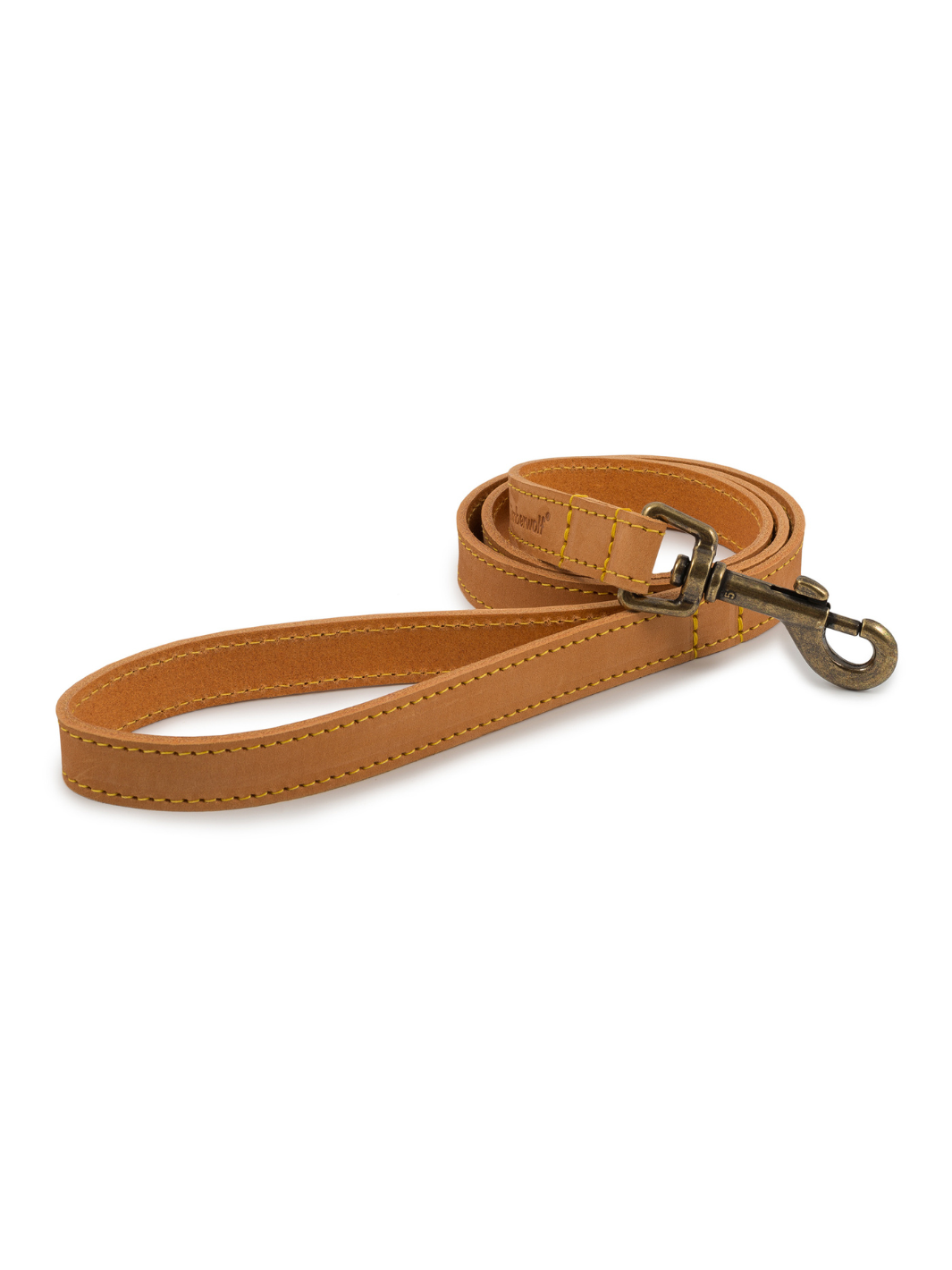 Timberwolf Leather Lead - Mustard | By Ancol