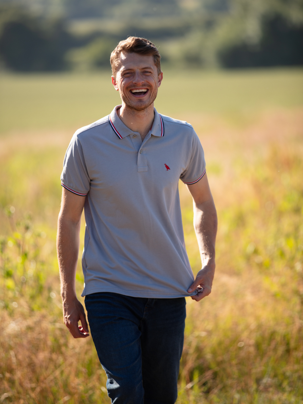 Men's Tipped Cotton Piqué Polo Shirt, crafted from 100% cotton with a textured piqué weave for comfort and breathability. A timeless and versatile piece for any casual wardrobe.