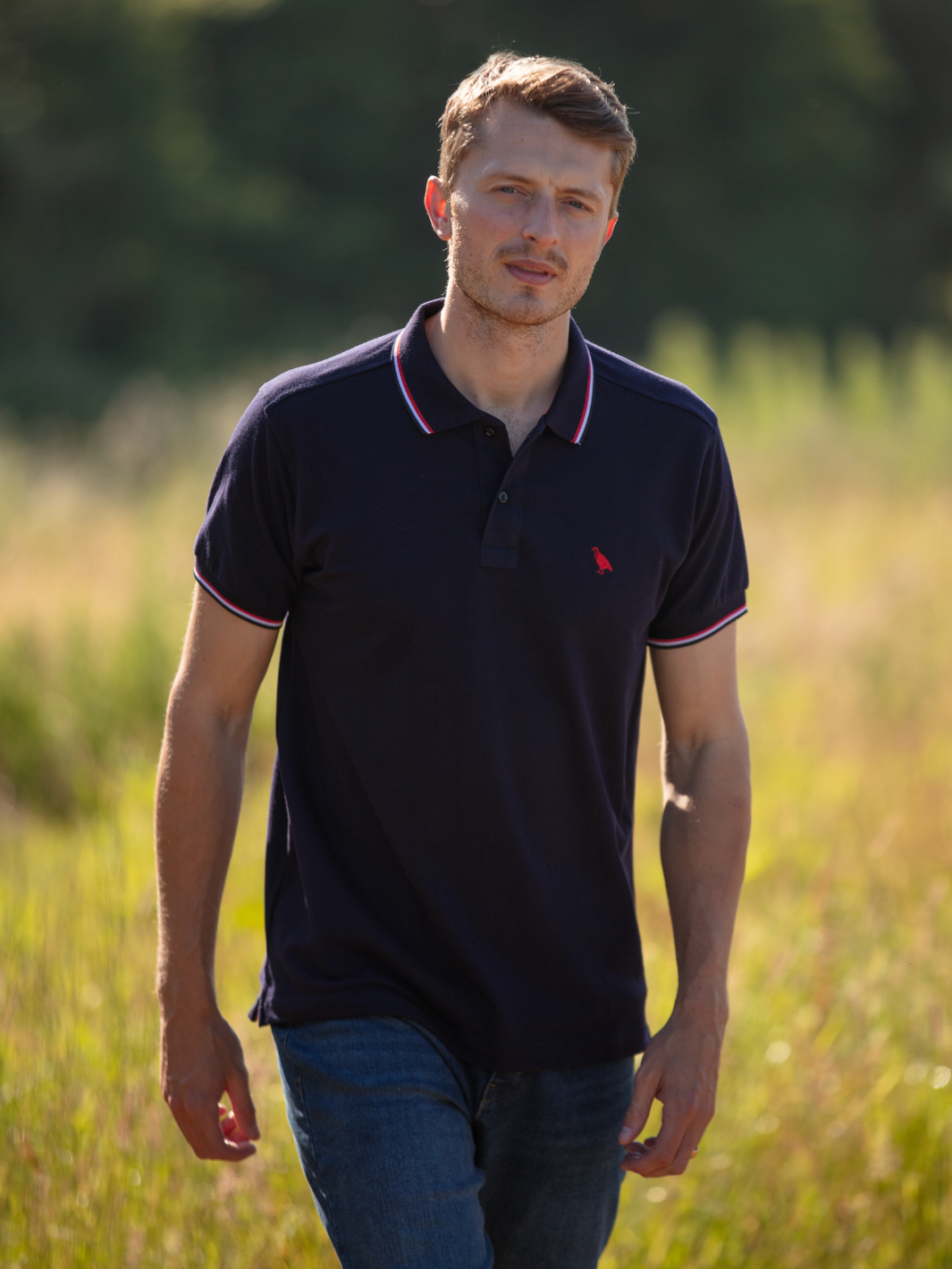 Men's Tipped Cotton Piqué Polo Shirt, crafted from 100% cotton with a textured piqué weave for comfort and breathability. A timeless and versatile piece for any casual wardrobe.